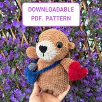 Little Otter Buddy crochet patten — crochetmezaddy