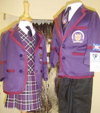 purple school uniform