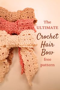 Let's crochet these beginner-friendly crochet hair bow. They have a very lacy and romantic aesthetic and as a bonus this is a scrap-busting project!!