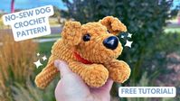 No-Sew Dog Crochet Pattern | Free Tutorial!