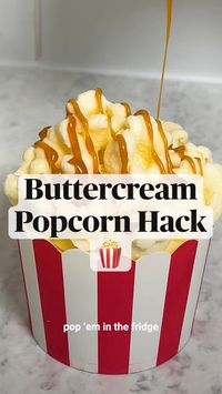 Discover the ultimate Buttercream Popcorn Hack! Perfect for enhancing snack ideas and easy snacks, and a fun twist for cupcakes. Watch this video to learn the secret to this delicious treat.