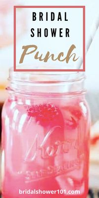 Delicious and fruity bridal shower punch recipes #bridalshoer #punch