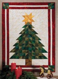 Use lots of scraps to make this pretty pieced wall quilt  This would make a great house gift for Christmas  Size 32"x44" Very easy instructions and fun to make