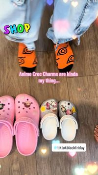 Anime croc charms