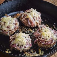 Smashed Hamburgers with Caramelized Onions - Barefoot Contessa