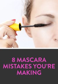 8 mascara mistakes you're making