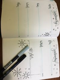 Weekly spread january