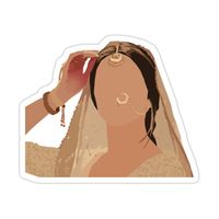 Decorate laptops, Hydro Flasks, cars and more with removable kiss-cut, vinyl decal stickers. Glossy, matte, and transparent options in various sizes. Super durable and water-resistant. deepika padukone as mastani in Bajro Mastanti