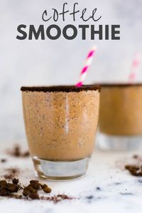 Healthy Coffee Smoothie Recipe | Ready in 5 minutes, this Healthy Coffee Smoothie is the perfect breakfast recipes for busy mornings | A Sweet Pea Chef #coffeesmoothie #breakfast #healthycoffeedrink #asweetpeachef