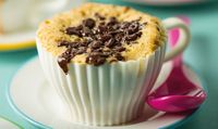 Mug cakes de banana e iogurte