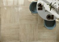 Our Navajo Tarvertine effect range looks Fabulous on the Floor or Wall #stone #tiles #floor #wall #effect #design #interiors #concrete #porcelain #luxury