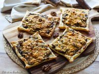 Tartelettes fines champignons & cheddar • Lolo et sa tambouille