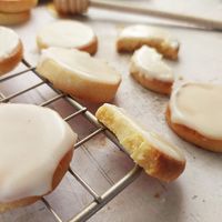 French Honey Butter Cookies - with honey glaze