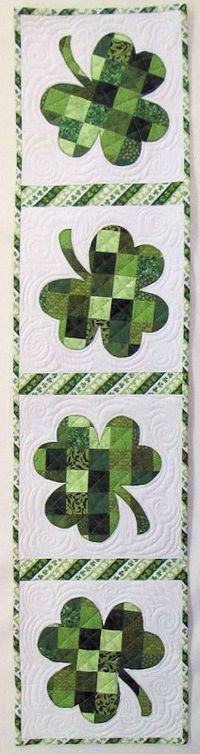 Shabby Fabrics Patchwork Shamrock Table Runner Kit