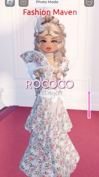 roblox dress to impress outfit made by @elayeee  theme - rococo  #roblox #dti #dtioutfit #dresstoimpress #dressroimpressoutfit