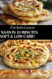 Looking for a soft lowcarb bread that fits your keto lifestyle Try this easy keto naan bread recipe Made with almond flour and a few other simple ingredients its the perfect side for your favorite dishes Whether you pair it with curry or use it for dipping this keto naan is quick to make and delicious Plus it’s glutenfree and super low in carbs Save this recipe to enjoy a warm fluffy bread that won’t ruin your diet #ketoeats #ketomealprep #ketofood #nocarbs #ketoideas #lowcarbhighf