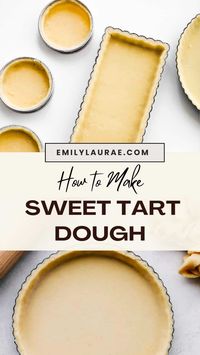 Learn to make a classic Sweet Tart Shell (pâte sucrée) from scratch with this easy-to-follow guide. Using a handful of basic ingredients, this buttery, tender tart crust is perfect for both sweet and savory tart shell recipes and creations.