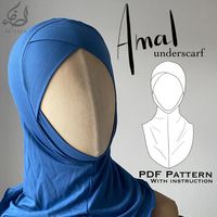 Sewing pattern of the underscarf Amal is here to cover your chin and neck and give you a special comfort while wearing hijab 🧕  ‼️Not a ready underscarf‼️ Sewing pattern  How to assemble a sewing pattern? https://youtu.be/l3LC6ns3-fc Amal Video instructions: https://youtu.be/UlG-rwGDdsI