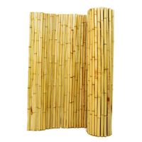 Backyard X-Scapes 1 in. D x 6 ft. H x 8 ft. W Natural Bamboo Fence Decorative Rolled Fencing Panel 22-N6 - The Home Depot