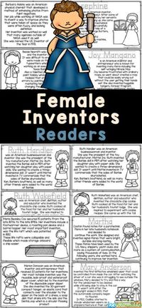 Learn about famous scientists for kids along with the inventors and their inventions with this free printable booklet. In this inventors for kids lesson children will read, color, and learn about female inventors such as Connelly, Askins, Nesmith, Cochrane, Mangano, Cox, Donovan, Coston, Anderson, Handler, Wakefield, and Kwolek. Use this free printable worksheets to make a minibook as part of a history for kids lesson perfect for women month in March. Simply print inventions made by women to use