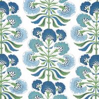 TYBEE TREE, Green and Blue, F916215, Collection Kismet from Thibaut