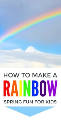 Rainbow crafts for kids - the loveliest easy spring activity to explore the colors of the rainbow. Simple enough for preschool and kindergarten but includes science of light and color for middle school children #rainbow #spring #springcrafts #stpatricksdaycrafts #springactivities #kidscrafts #eyfs