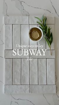 Tara Nelson | Unique Ways to Style Subway Tile 🤍 Subway tile doesn’t have to be basic! Subway tile is a favorite for many reasons but as an interior... | Instagram