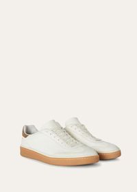 Tennis Walk Shoes in Deerskin White | Loro Piana