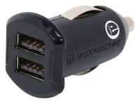 Scosche ReVolt USB car charger dual ports allow you to charge two devices at once. Illuminated ports for easy charging cable plug-in. Compatible with USB powered devices.