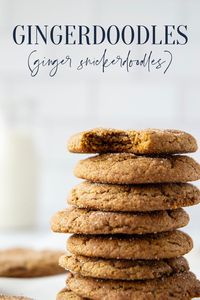 Classic snickerdoodles and gingerbread cookies collide in these soft and chewy gingerdoodles that are heavenly paired with a cup of coffee!