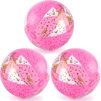 Amazon.com: POPLAY 16 Inch Inflatable Beach Balls, 3 Pack Glitter Beach Balls Pool Toys with Confetti Sparkling Balls for Kids Toddlers Adults Summer Pool Party Favors : Toys & Games