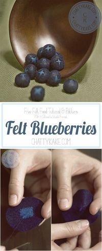 Felt Blueberry Pattern