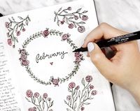 There are about a dozen different ways you can draw roses. I’m showing you the top 5 ways on how to draw roses. Plus rose themed bullet journal spreads.