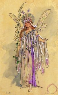 Titania Queen of the Fairies A Midsummer Night's Dream painting - C Wilhelm Titania Queen of the Fairies A Midsummer Night's Dream Art Print