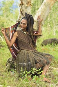 This traditional dress comes from the island of Papua, especially from mountainous areas such as Tolikara and Wamena, we usually call it Sali, if what we wear on the body and head we call noken. We use this clothing when there are traditional events.