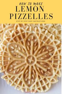 This lemon pizzelle recipe is a citrus variation of the classic pizzelle recipe and a delicious addition to your Christmas cookie recipe box.  Thin and crisp, pizzelles are a classic Italian cookie and are a favorite to take to holiday cookie exchanges. #christmascookierecipe #cookierecipe #italiancookierecipe #pizzellerecipe #stgrecipes