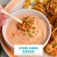 Look no further for this sauce to serve with crab cakes. It is light, flavorful and the perfect addition to any seafood dish for dipping.