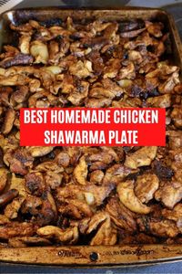 Looking to learn how to make the best chicken shawarma plate? Our quick & easy healthy recipe is perfect for those looking to make a chicken shawarma platter, wrap, bowl or salad. Prepare a homemade Middle Eastern spice seasoning marinade for the chicken thighs. Cook the chicken shawarma grilled on the barbecue or oven roasted on a sheet pan. Serve with Lebanese garlic sauce, fresh salads & dips and fragrant rice and grilled pita.