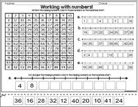 freebie! hundreds chart and number lines