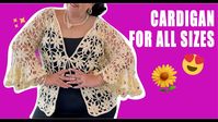 Cardigan for all Sizes - EASY AND FAST - BY LAURA CEPEDA