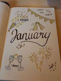 January Bullet Journal Theme Ideas