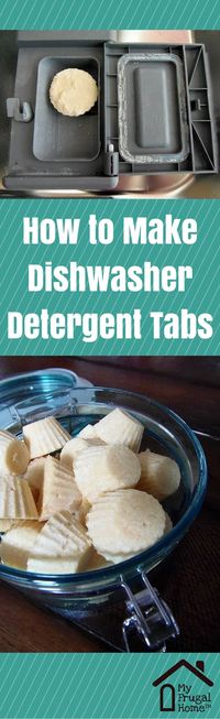 How to Make Dishwasher Detergent Tabs - only $.04 per load