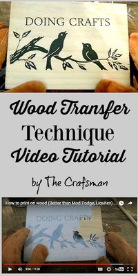 How to Transfer onto Wood