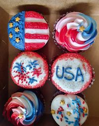 4th fourth of July cupcakes