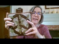 Twill Tape Binding and Whip Stitch Binding for Hooked Rugs - YouTube