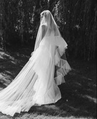 Ruffled Edge Detail Bridal Veil Frill Tulle Veil Unique - Etsy Canada