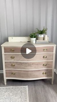 Christina Mimm | Furniture Flips | DIY on Instagram: "I used @fusionmineralpaint in the color “Cathedral Taupe” for the body as well as a paint wash on the drawers after sanding them down and bleaching the wood. I love using original hardware when I can, and these turned out so beautiful after they were cleaned! 

#furnitureflip #furnitureartists #fusionmineralpaint #paintitbeautiful #zibraweeklypick #furnituredesign #zibrabrushes #paintedfurniture #furnitureflipchallenge #furnitureflipprogress #bleachedwood #paintwash #furnitureawakened #paintitpretty #beforeandafter"