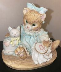 Calico Kittens: Friendship is Sewn Stitch by Stitch Nellie 3" EUC 1992 Cat | eBay