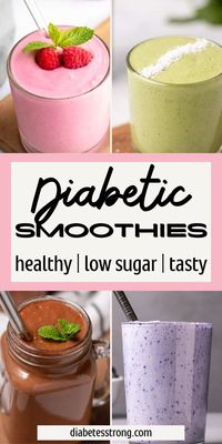 Low sugar and tasty are what you will get in these diabetic smoothies. These are healthy, easy, and made with fresh or frozen ingredients. Try them out for breakfast, brunch, snacks, etc. These are family approved smoothies.