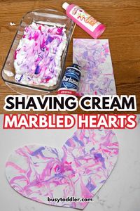 Click here to see a fun and easy art project from Busy Toddler. This is perfect for Valentine's Day and looks amazing when it dries!